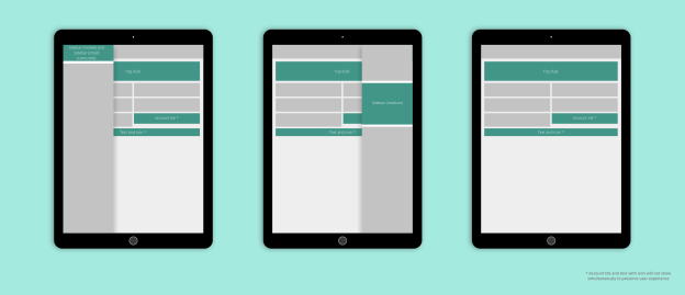 Portrait tablet with native menu on UUX 4.3.0.14